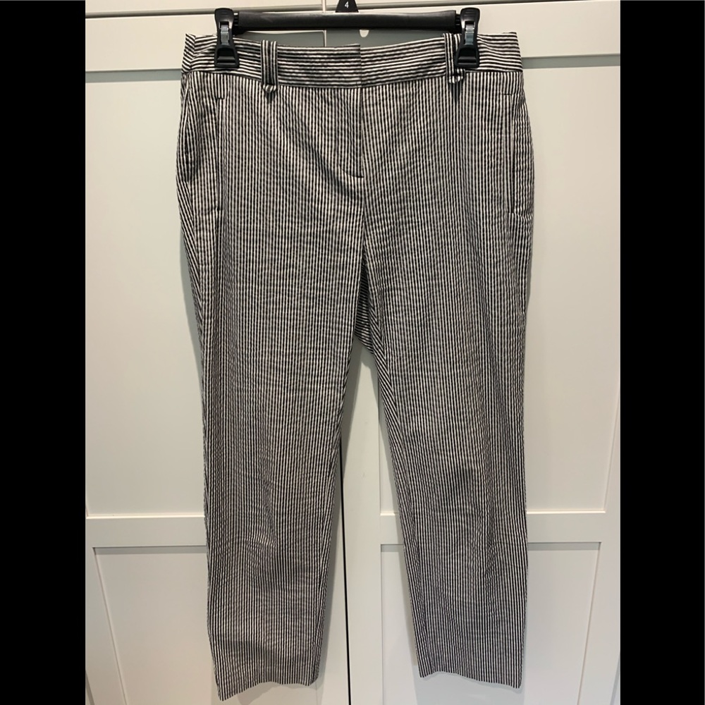 Seersucker Pinstriped Pants